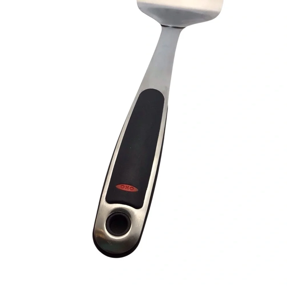 OXO SoftWorks Stainless Steel Slotted Turner Spatula Non-Slip Handle 13”